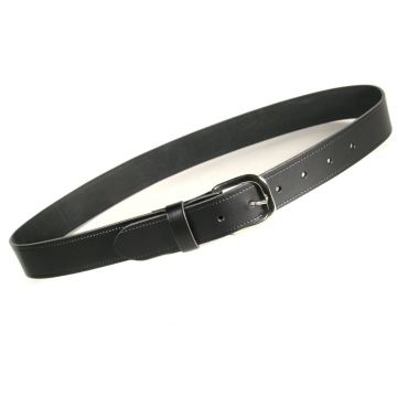 1 1/4 inch Leather Belt with Nickel Buckle