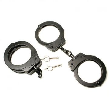 TCH820B Chain Superior Black Handcuffs