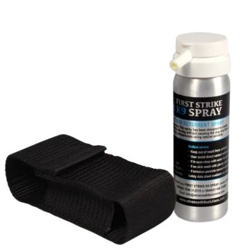 First Strike K9 Dog Deterrent Spray with Protec Pouch