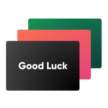Good luck gift card, for discounts at Police Supplies