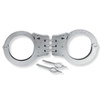 TCH 812 Dual Key Hinge Handcuffs - Standard Nickel Finish