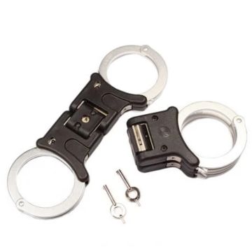 TCH850 Nickel Plated Rigid Folding Handcuffs