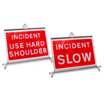 Red Flexible Traffic Management Signs