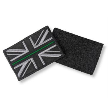Protec Thin Green line Union Jack Velcro patch