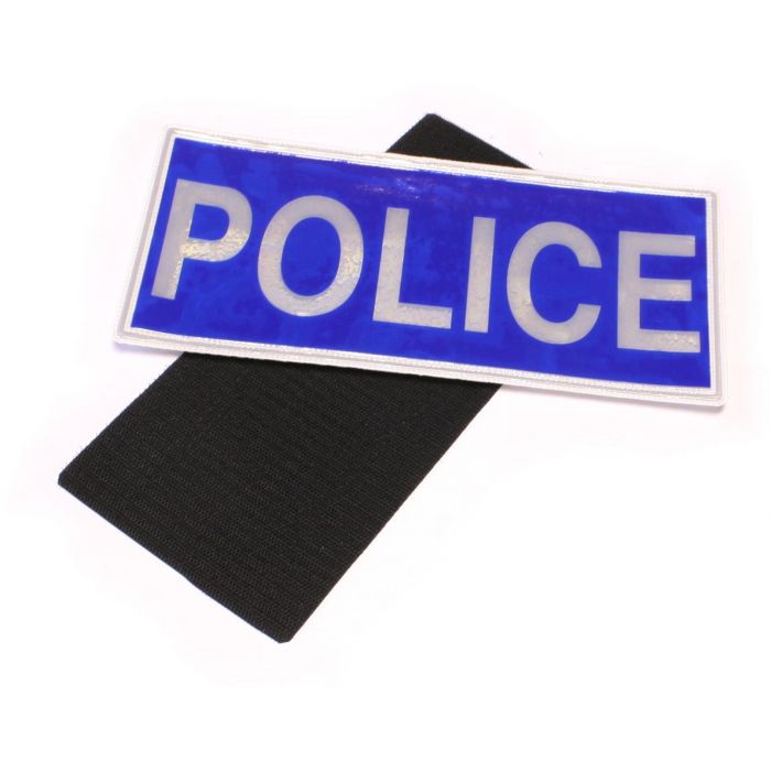 Police Badge Large Blue Velcro